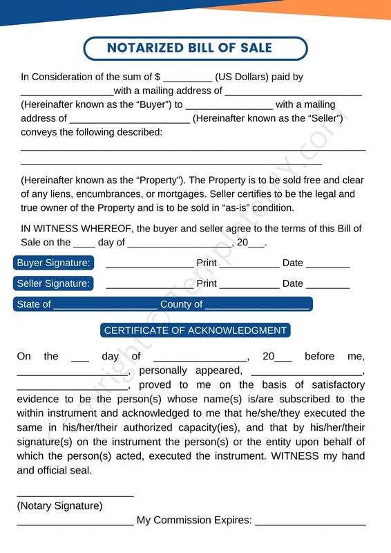 Weapon (Weapon) Bill of Sale Form