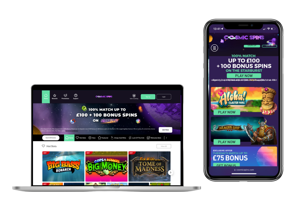 Experience the Universe of Games at Cosmic Spins Casino